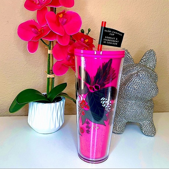 💗🍂New Starbucks pink pinecone holiday 2021 Color Changing tumbler Cold Cup💗🍁 - Picture 2 of 4